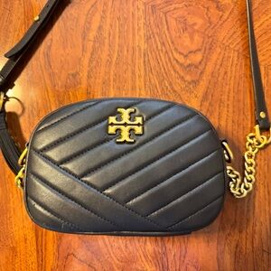 Tory Burch Black and Gold Camera Bag